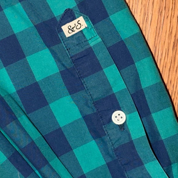 Scotch & Soda Gingham Plaid Long Sleeve Button Down Shirt Made With Love XL - Picture 5 of 10